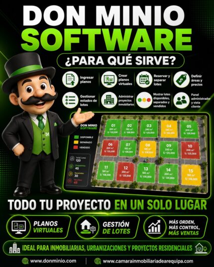 Software Don Minio Creador de Planos Inter Activos para Ventas